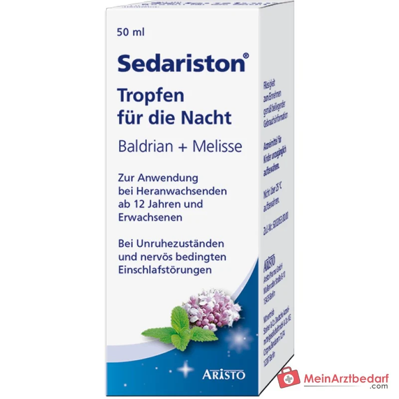 Sedariston Tropfen für die Nacht Baldrian und Melissenöl Tropfen 20 ml, 50 ml