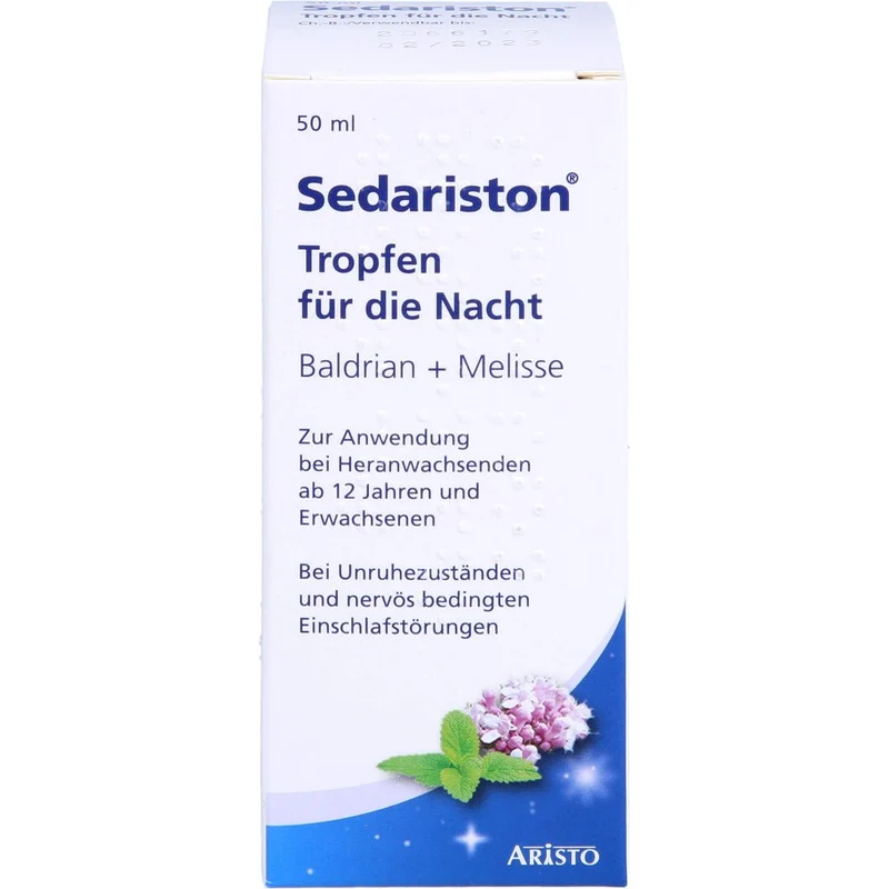 Sedariston Tropfen für die Nacht Baldrian und Melissenöl Tropfen 20 ml, 50 ml