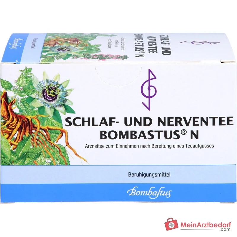 Bombastus Schlaf- und Nerventee N mit Baldrian, Melisse & Passionsblume Teebeutel 20 Beutel, 20 x 2 g