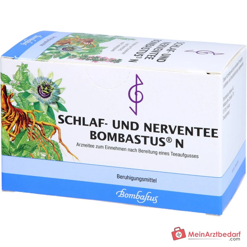 Bombastus Schlaf- und Nerventee N mit Baldrian, Melisse & Passionsblume Teebeutel 20 Beutel, 20 x 2 g