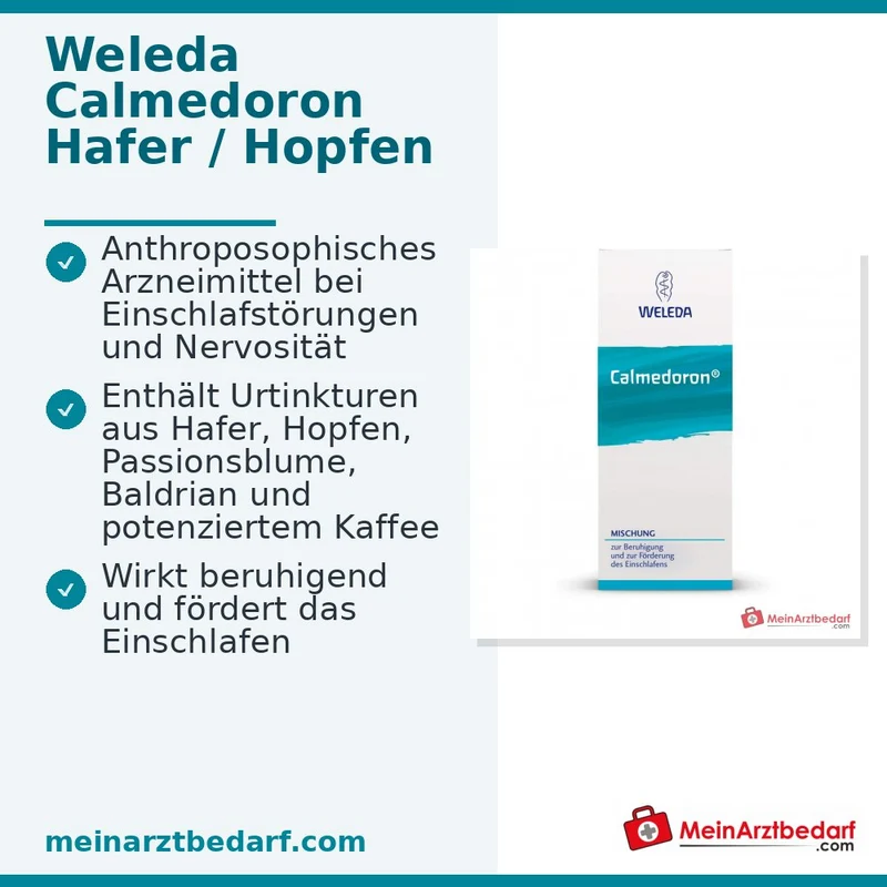 Calmedoron Mischung Baldrian-Hopfen-Passionsblume-Tropfen mit Coffea