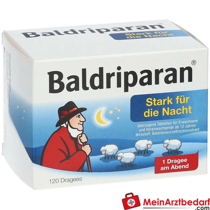 Baldriparan Stark für die Nacht Baldrianwurzel-Trockenextrakt 441,35 mg Dragees 120 St.