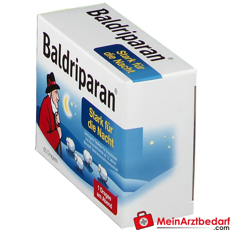 Baldriparan Stark für die Nacht Baldrianwurzel-Trockenextrakt 441,35 mg Dragees