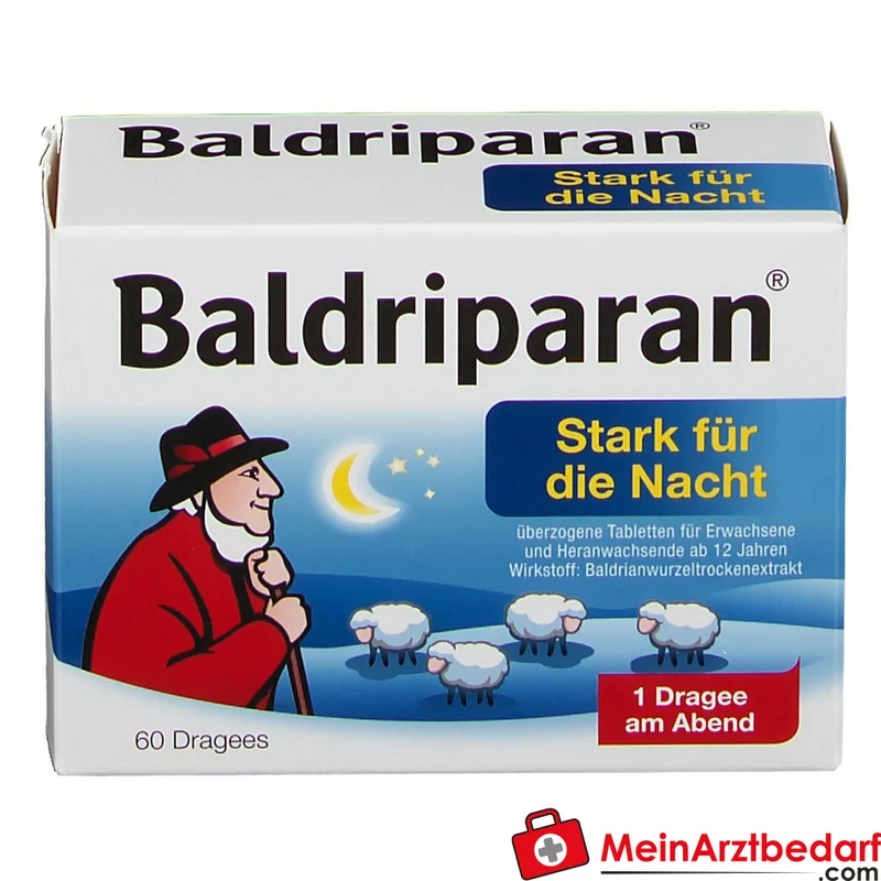 Baldriparan Stark für die Nacht Baldrianwurzel-Trockenextrakt 441,35 mg Dragees