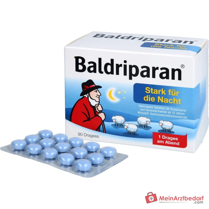 Baldriparan Stark für die Nacht 441,35 mg Baldrianwurzel‑Trockenextrakt Dragees