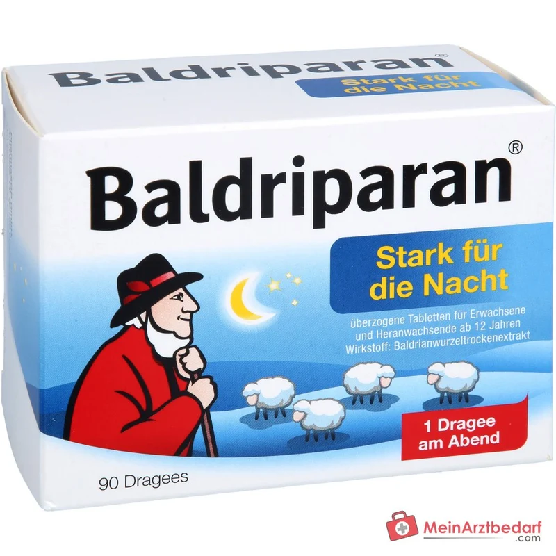 Baldriparan Stark für die Nacht 441,35 mg Baldrianwurzel‑Trockenextrakt Dragees