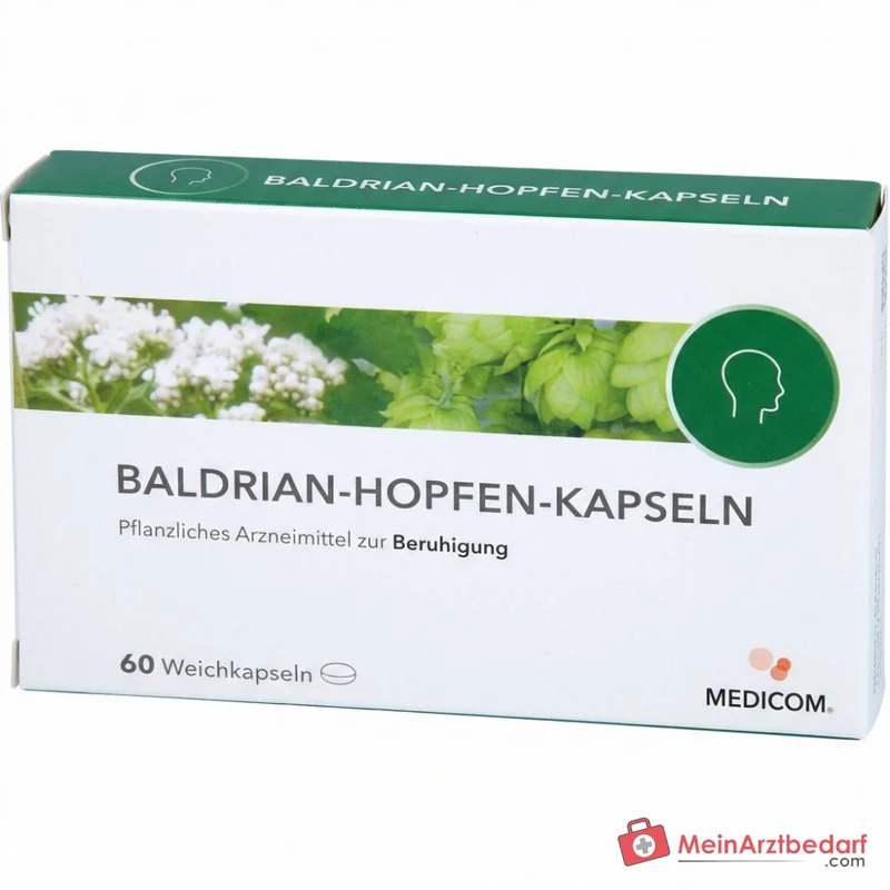Baldrian‑Hopfen Kapseln (Baldrian & Hopfen) pflanzliches Arzneimittel, 60 St.