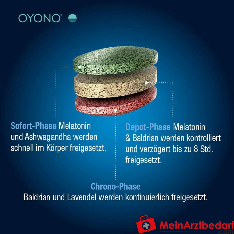 Oyono Nacht Intens Melatonin / Baldrian / Lavendel / Ashwagandha Tabletten, 20 St.