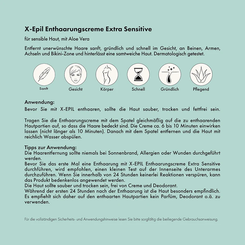 X-Epil Enthaarungscreme Extra Sensitiv 100ml