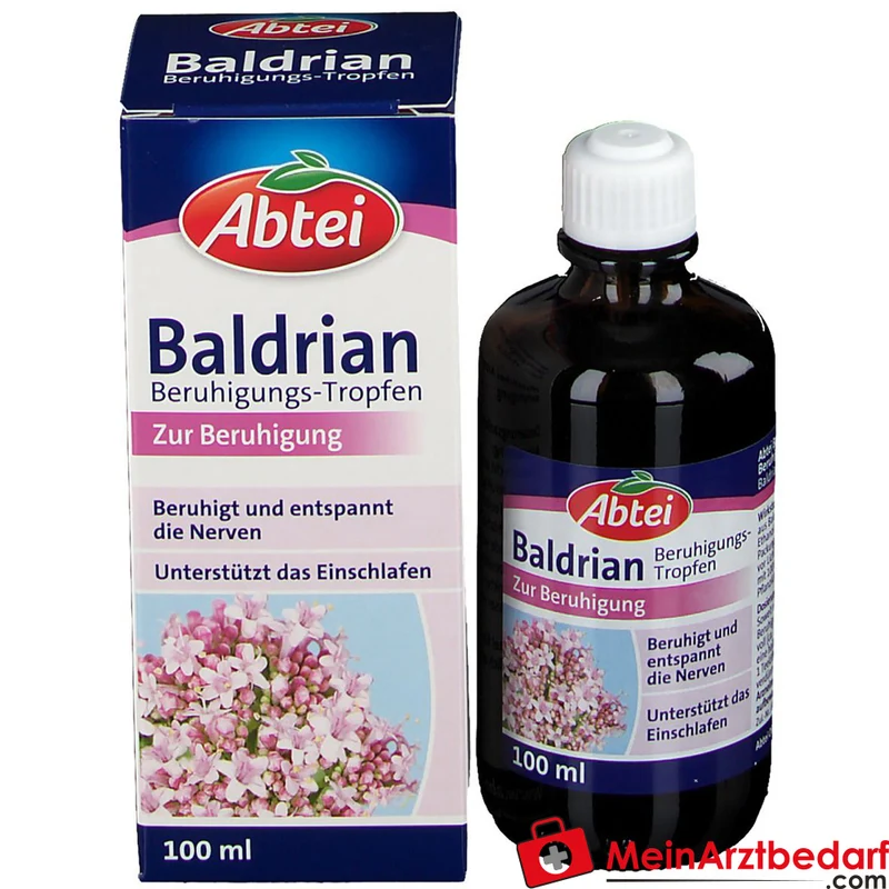 Abtei Baldrian Beruhigungs-Tropfen Baldrianwurzel-Tinktur Tropfen, 100 ml