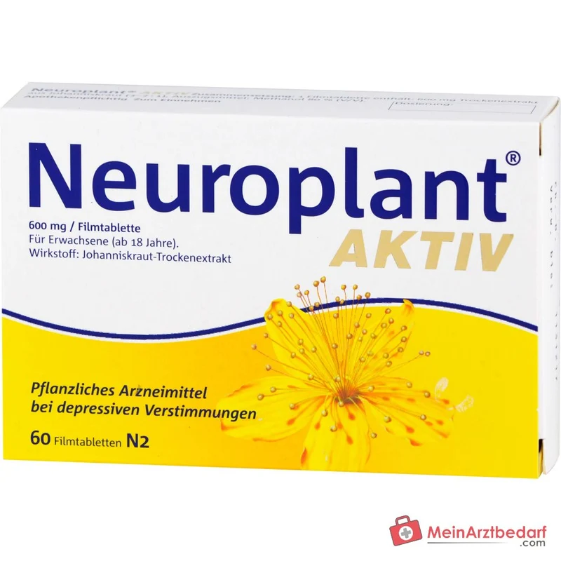 Dr. Willmar Schwabe Neuroplant Aktiv Johanniskraut-Trockenextrakt Filmtabletten 600 mg, 100 St.