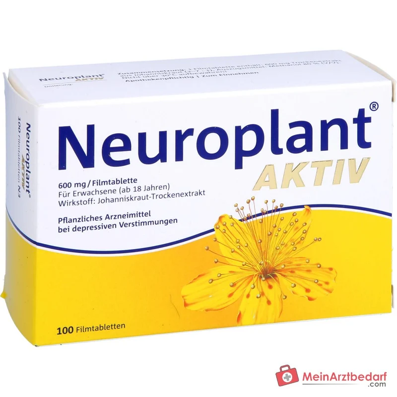 Dr. Willmar Schwabe Neuroplant Aktiv Johanniskraut-Trockenextrakt Filmtabletten 600 mg, 100 St.