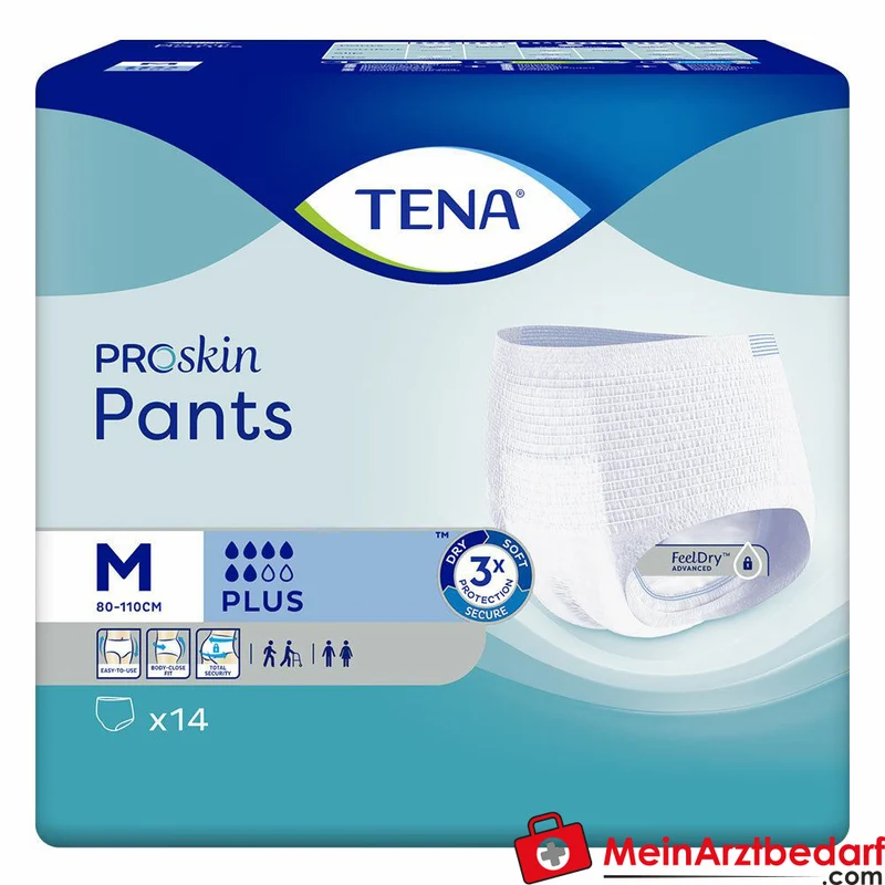 TENA Pants Plus M ConfioFit Einweghosen, 56 St. (4x14 St.)