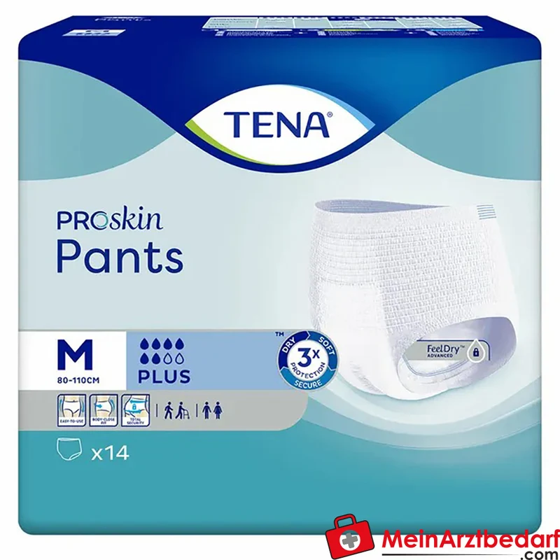 TENA Pants Plus M ConfioFit Einweghosen, 56 St. (4x14 St.)