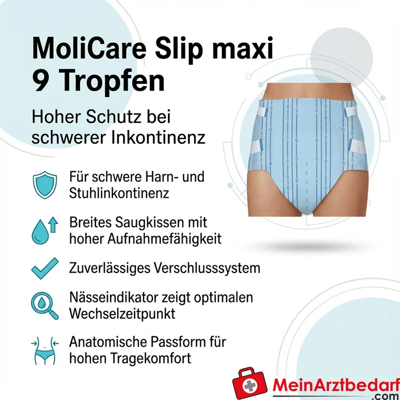MoliCare Slip maxi 9 Tropfen Windelhose Größe M 14 Stück