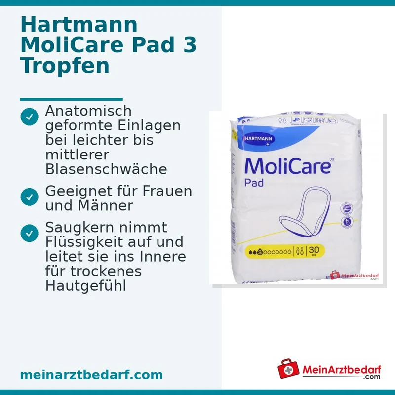 MoliCare Pad 3 Tropfen Einlagen 6 x 28 Stück