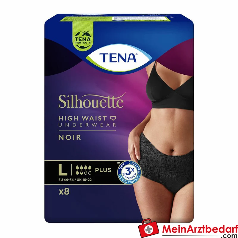 TENA Silhouette Plus Noir L Inkontinenz-Pants Damen taillenhoch