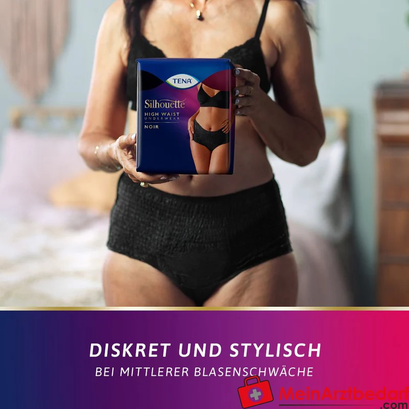 TENA Silhouette Plus Noir L Inkontinenz-Pants Damen taillenhoch
