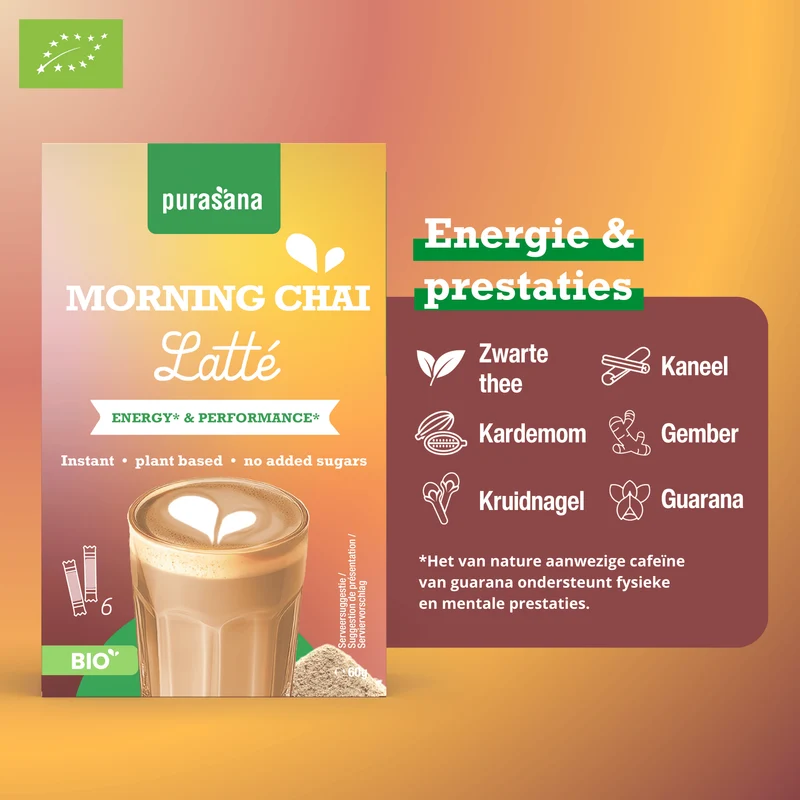 Purasana Latte chai morning bio 60 gram