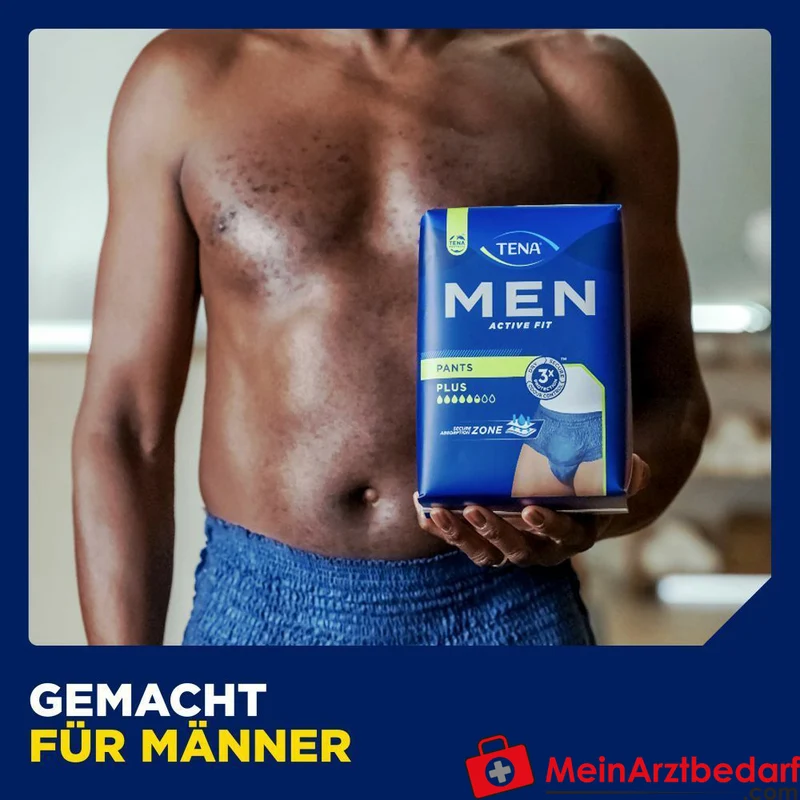TENA Men Active Fit Pants Plus Einweghose S/M blau 48 Stück (4x12)