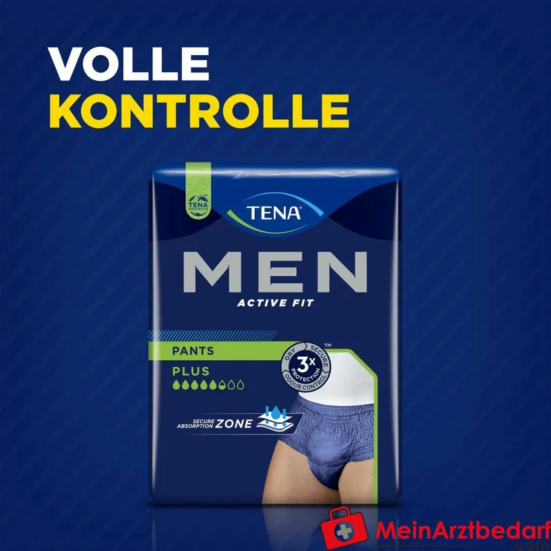 TENA Men Active Fit Pants Plus Saugstärke 5,5 Einmalhosen L/XL blau