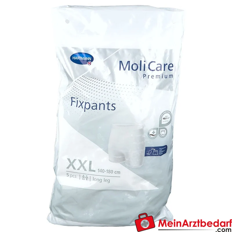 MoliCare Fixpants long leg Fixhose Inkontinenz Gr. XXL waschbar bis 50x 60°C mit Nässeindikator