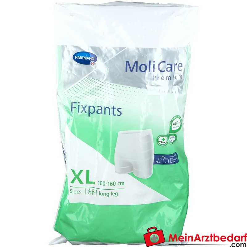 MoliCare Fixpants Long Leg Fixierhose Gr. XL extra lange Beinansätze waschbar bis 50×