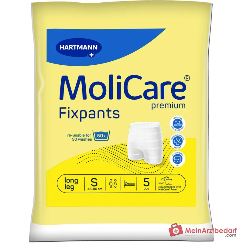 MoliCare Premium Fixpants Long Leg Fixierhose Gr. S für Inkontinenz