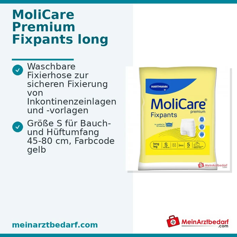 MoliCare Premium Fixpants Long Leg Fixierhose Gr. S für Inkontinenz