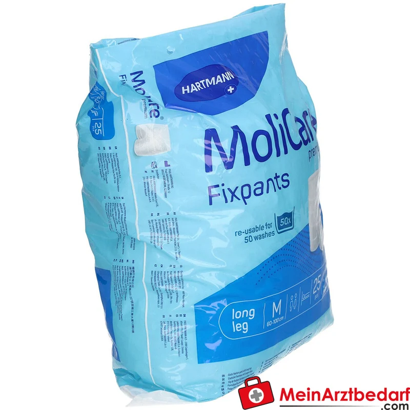 MoliCare Premium Fixpants long leg Fixhose Gr. M mit langen Beinansätzen, elastisch und hautfreundlich