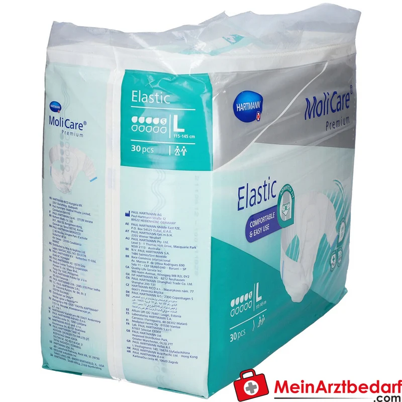 MoliCare Premium Elastic Inkontinenz-Slip 5 Tropfen Größe L 30 Stück