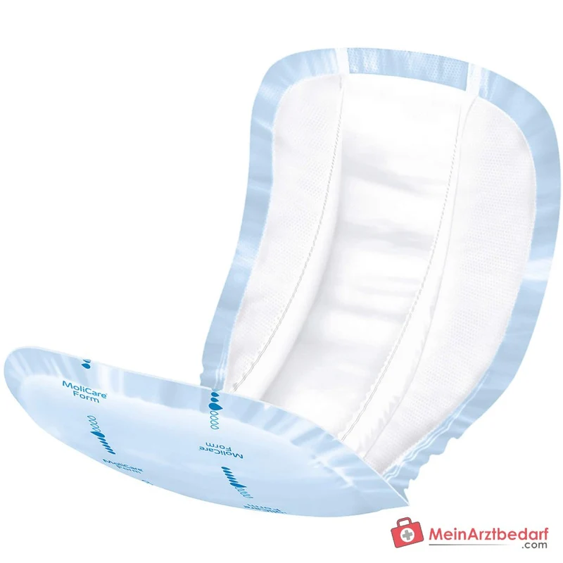 Hartmann MoliCare Form 6 Tropfen Inkontinenzvorlagen mit Folienrückseite, 128 Stück (4 x 32 Stück)
