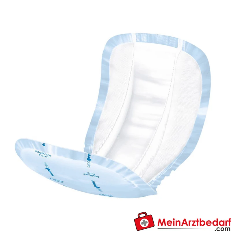 Hartmann MoliCare Form 6 Tropfen Inkontinenzvorlagen mit Folienrückseite, 128 Stück (4 x 32 Stück)
