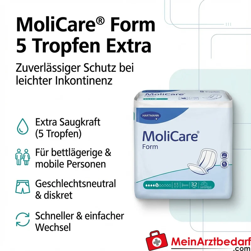 MoliCare Form 5 Tropfen Extra Inkontinenzvorlage mittlere Saugkraft