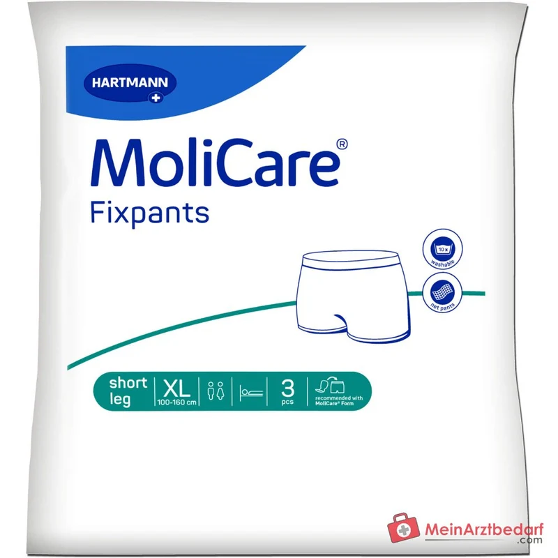 MoliCare Fixpants short leg Netzhose Gr. XL Hüftumfang 100–160 cm
