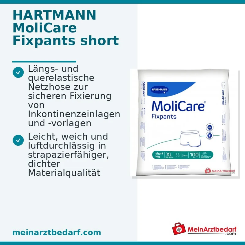 MoliCare Fixpants short leg Netzhose Gr. XL Hüftumfang 100–160 cm