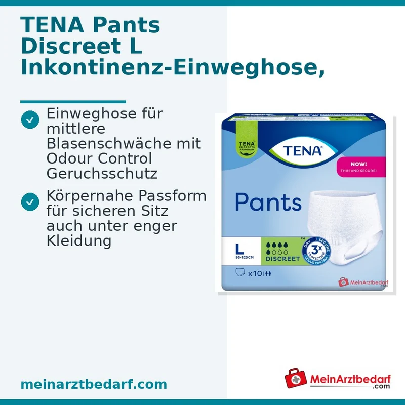TENA Pants Discreet Einweghosen Gr. L Unisex