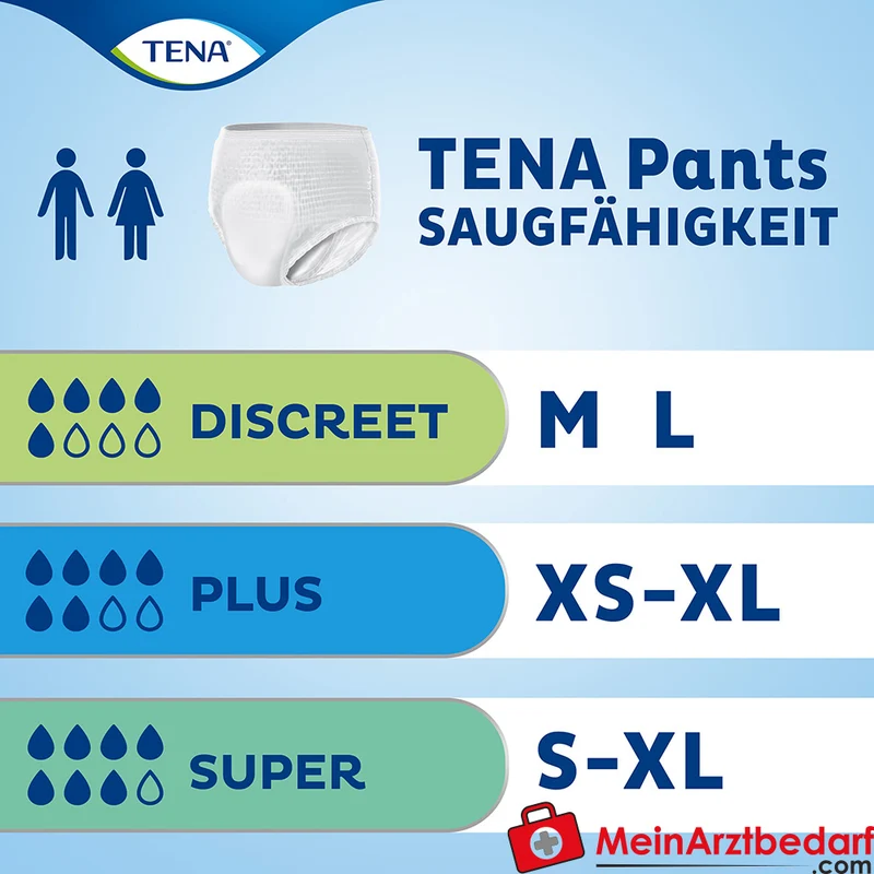 TENA Pants Discreet Einweghose L Unisex Inkontinenz