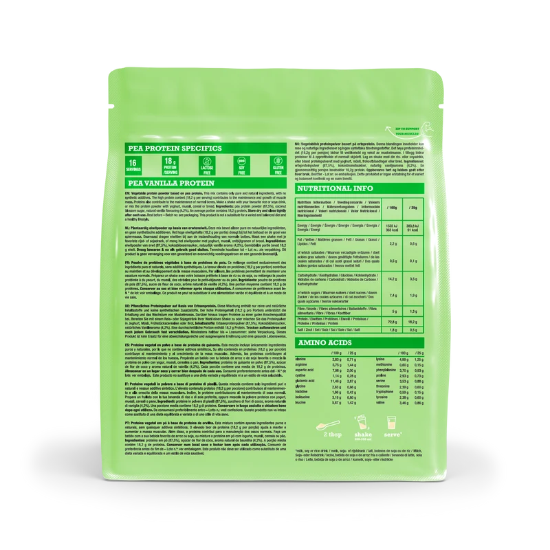 Purasana Plant protein erwt vaniille 400 gram