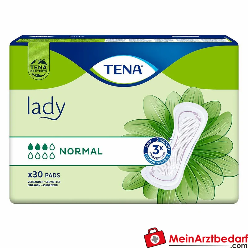 TENA Lady Normal Einlagen für Frauen leichte bis mittlere Blasenschwäche 30 Stück