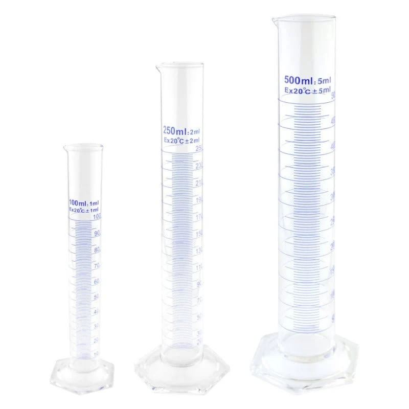 Teqler Messzylinder aus Glas