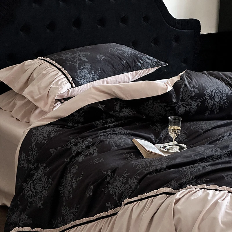 Romantisches Volant-Bettwäsche-Set