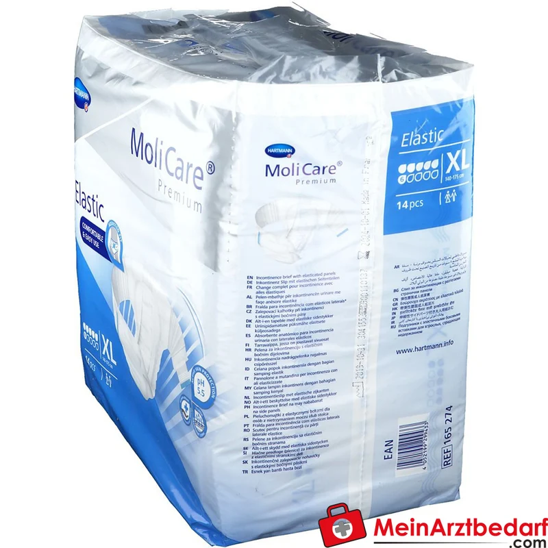 MoliCare Premium Elastic 6 Tropfen Inkontinenz-Slip XL (140–175 cm)