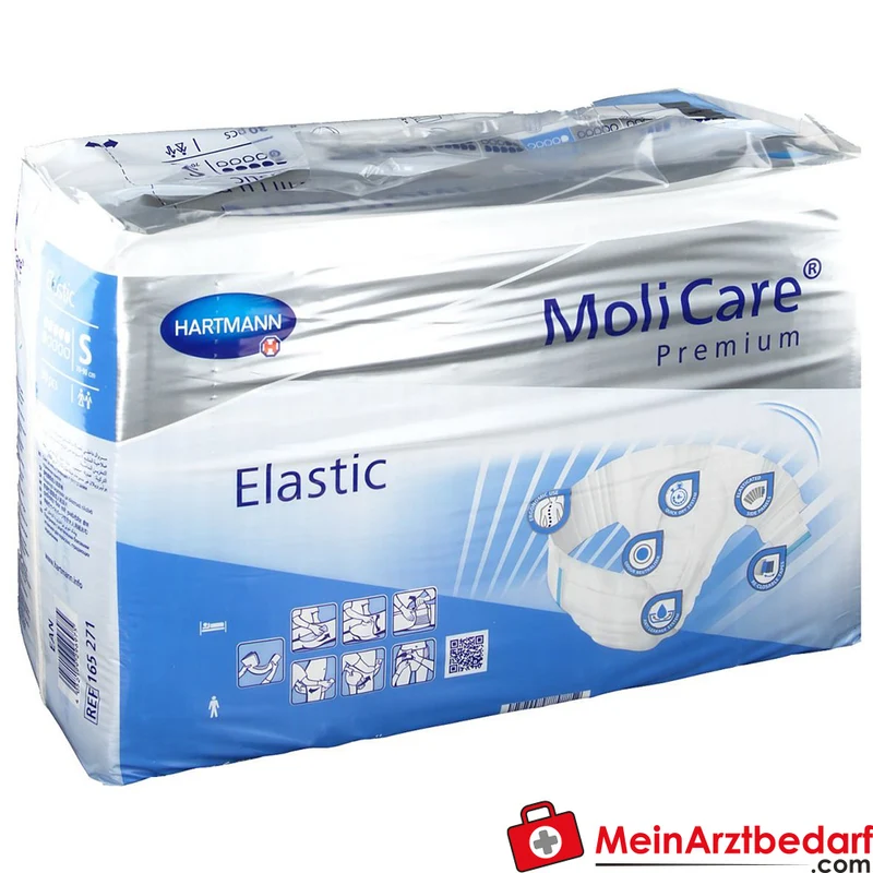 MoliCare Premium Elastic Inkontinenz-Slip 6 Tropfen Größe S (70–90 cm)
