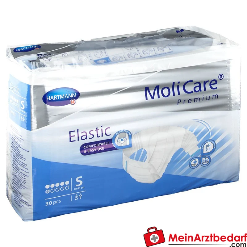 MoliCare Premium Elastic Inkontinenz-Slip 6 Tropfen Größe S (70–90 cm)