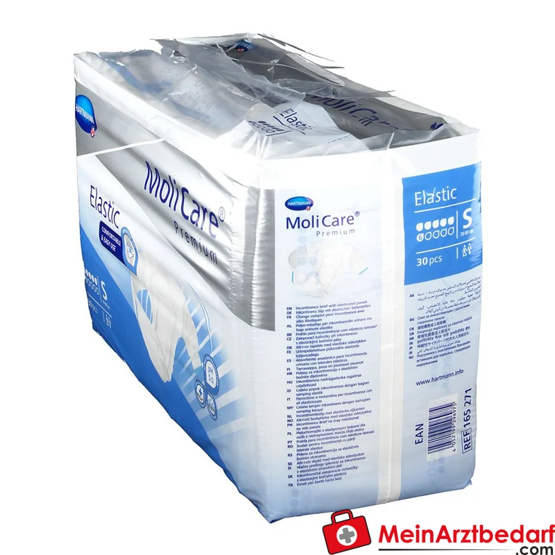 MoliCare Premium Elastic Inkontinenz-Slip 6 Tropfen Größe S (70–90 cm)