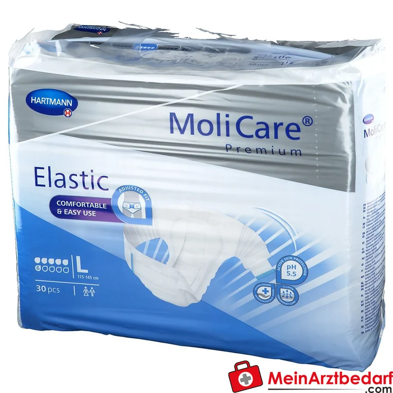 MoliCare Premium Elastic 6 Tropfen Inkontinenzslip Gr. L, 90 St.