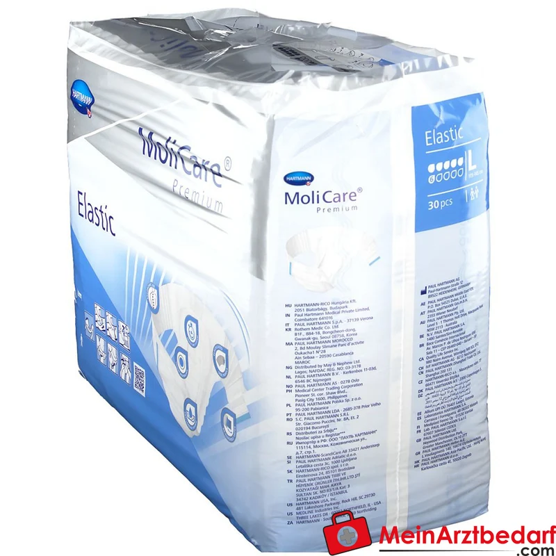 MoliCare Premium Elastic 6 Tropfen Inkontinenzslip Gr. L, 90 St.
