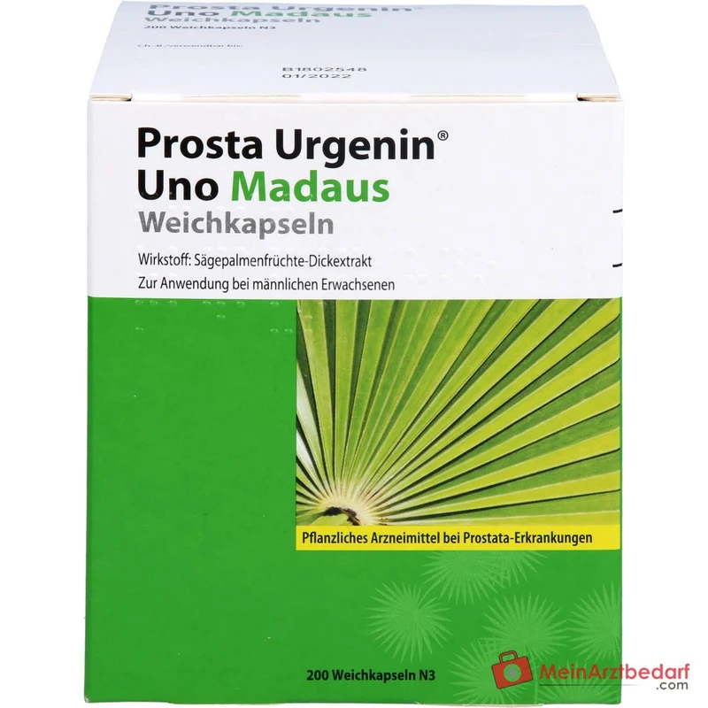 Prosta Urgenin Uno Madaus Sägepalmenfrüchte-Dickextrakt Weichkapseln, 60 St.