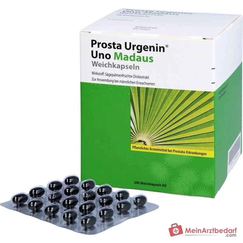 Prosta Urgenin Uno Madaus Sägepalmenfrüchte-Dickextrakt Weichkapseln, 60 St.